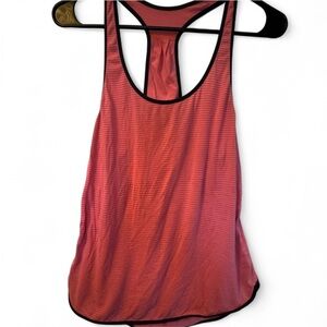 Lululemon Pink Striped Racer Back Tank Top size 4